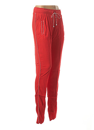 Pantalon droit rouge LA PETITE FRANCAISE pour femme