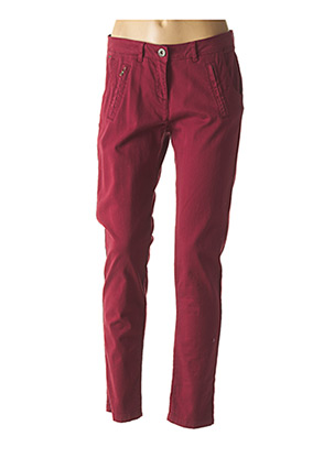 Pantalon slim rouge ELORA pour femme