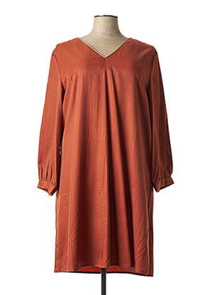 Robe courte marron CHRISTY pour femme