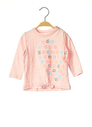 T-shirt manches longues rose ESPRIT pour fille