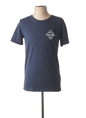 T-shirt bleu T-SKOPE pour homme