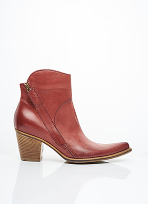 Bottines/Boots rouge PAPRIKA pour femme