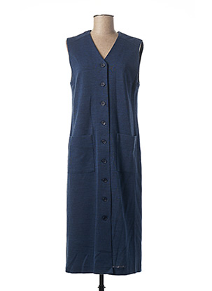 Robe mi-longue bleu FRANCOISE F pour femme