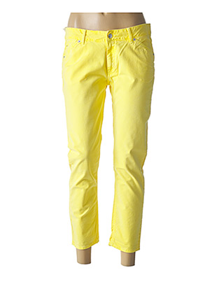 Pantalon 7/8 jaune REIKO pour femme