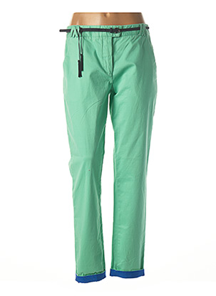 Pantalon casual vert ELEVEN PARIS pour femme