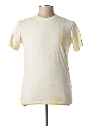 T-shirt manches courtes jaune JACK & JONES pour homme