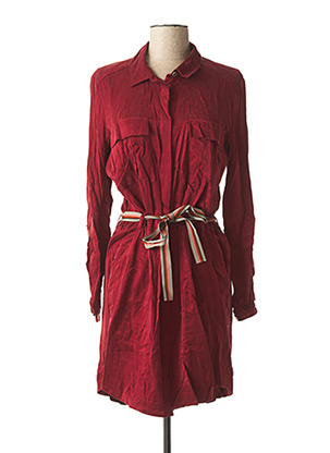 Robe mi-longue rouge IKKS pour femme