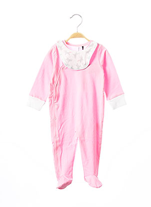 Pyjama rose 3 POMMES pour fille