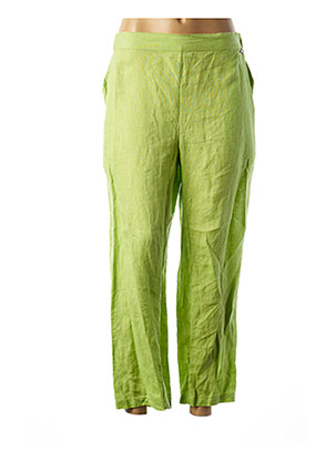 Pantalon droit vert AGATHE & LOUISE pour femme