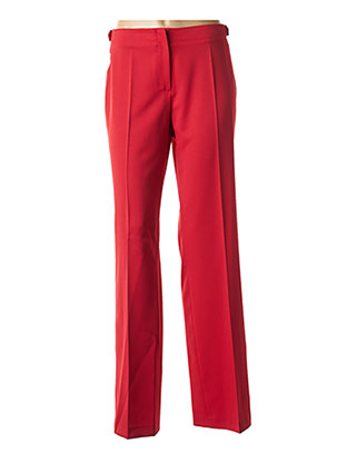 Pantalon droit rouge MARIELLA ROSATI pour femme