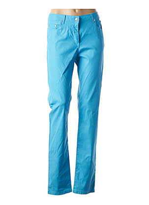 Pantalon slim bleu CARLA KOPS pour femme
