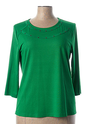 T-shirt vert FRANK WALDER pour femme