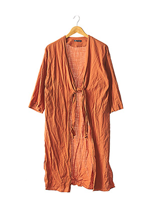 Manteau long orange ZARA pour femme