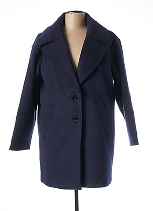 Manteau long bleu LA FEE MARABOUTEE pour femme