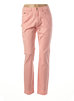Pantalon droit rose LCDN pour femme