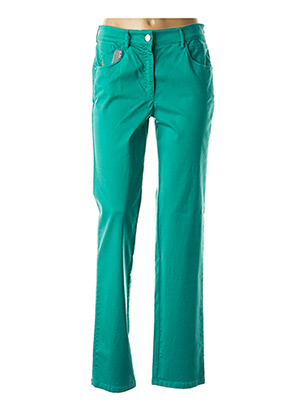Pantalon droit vert ZERRES pour femme