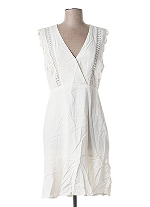 Robe mi-longue blanc SUNCOO pour femme