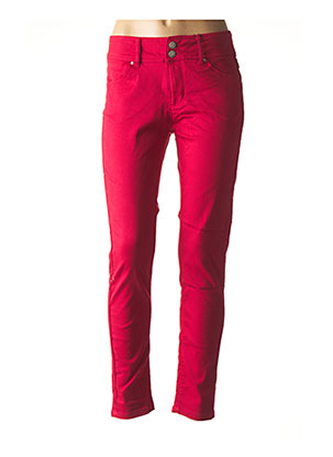 Pantalon slim rouge IMITZ pour femme