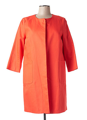 Manteau long orange LA FEE MARABOUTEE pour femme