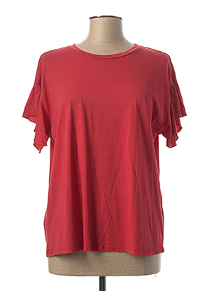 T-shirt rouge LA FEE MARABOUTEE pour femme