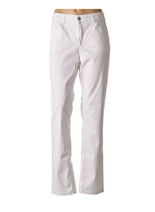 Pantalon droit blanc PIERRE CARDIN pour femme