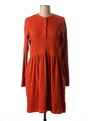 Robe mi-longue orange SUPERDRY pour femme