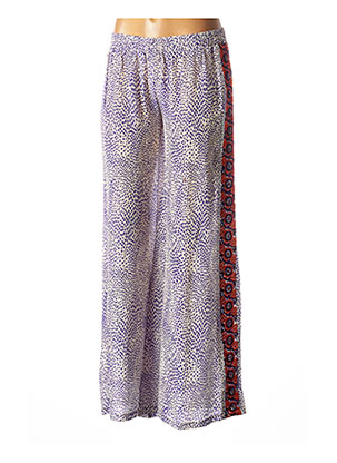 Pantalon large violet TAJ BY SABRINA CRIPPA pour femme