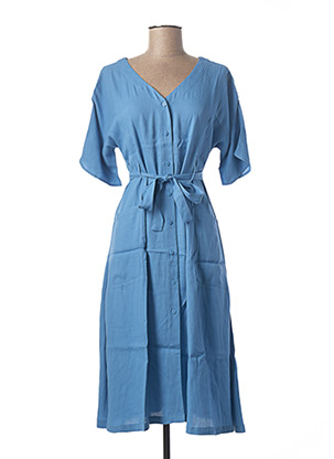 Robe longue bleu SKFK pour femme