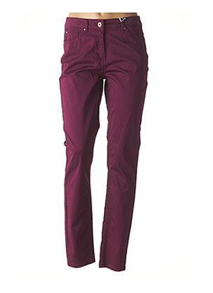 Pantalon droit violet CECIL pour femme