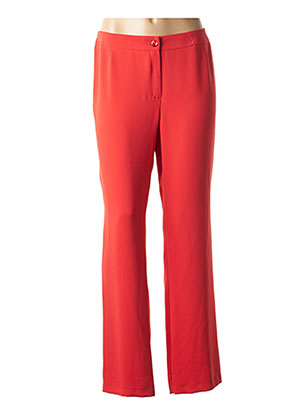 Pantalon droit orange JEAN DELFIN pour femme