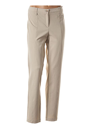 Pantalon slim beige FRANK WALDER pour femme
