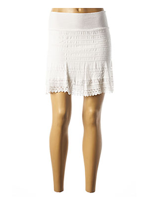 Jupe courte blanc SUGGEST pour femme