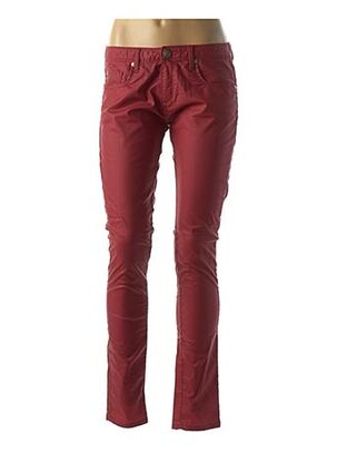 Pantalon slim rouge purple and pink pour femme