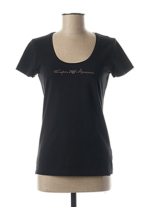 Fiorucci T-shirt court noir-blanc lettrage imprim\u00e9 style d\u00e9contract\u00e9 Mode Hauts T-shirts courts 