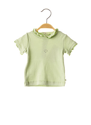 T-shirt vert LAPIN BLEU pour fille