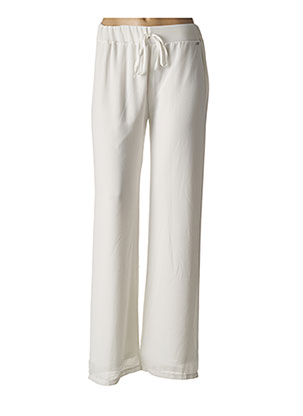 Pantalon large blanc MISS TONIC pour femme