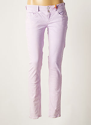 Jeans coupe slim violet STREET ONE pour femme
