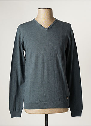Pull bleu RECYCLED ART WORLD pour homme