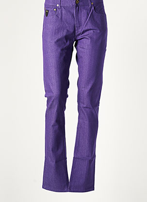 Pantalon droit violet APRIL 77 pour femme
