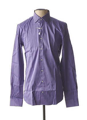 Chemise manches longues violet MICHAEL KORS pour homme