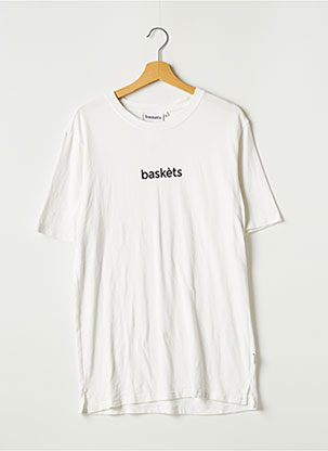 T-shirt blanc BASKÈTS pour homme