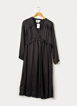 Robe mi-longue noir LEON & HARPER pour femme