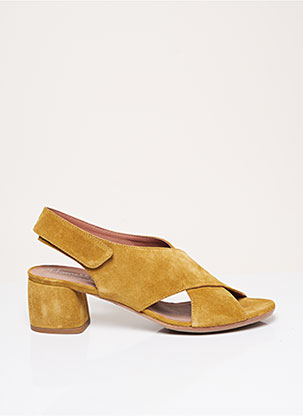 Sandales/Nu pieds jaune HOMERS pour femme