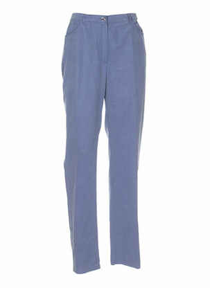 Pantalon droit bleu WEINBERG pour femme