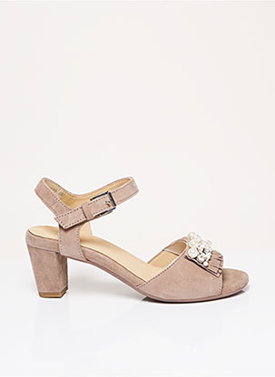 Sandales/Nu pieds beige ARA pour femme