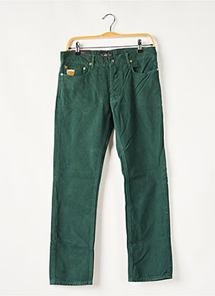 Jeans coupe slim vert APRIL 77 pour homme