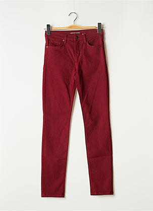 Jeans coupe slim rouge COMPTOIR DES COTONNIERS pour femme