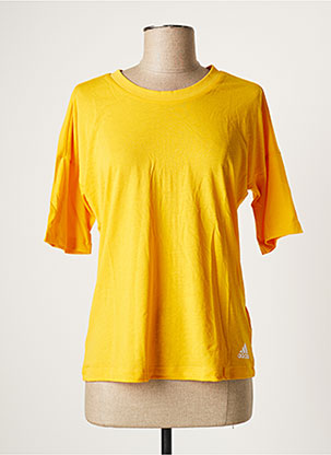 T-shirt jaune ADIDAS pour femme