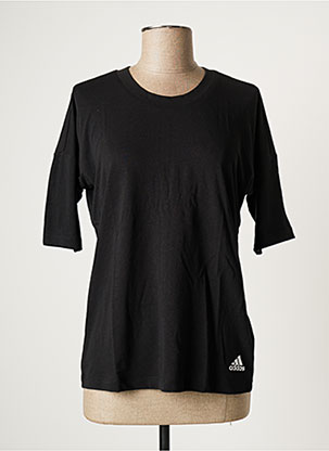 T-shirt noir ADIDAS pour femme