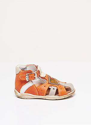 Sandales/Nu pieds orange LITTLE MARY pour garçon